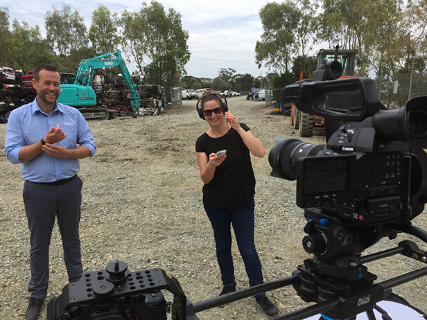 Image Kobelco Behind The Scenes Filming With Dale 4 - Kobelco Excavators