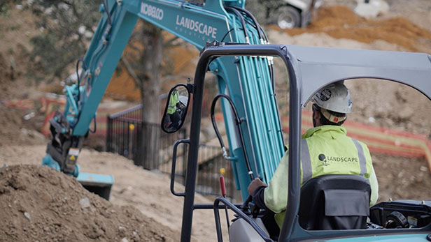 Image Kobelco With Landscape Solutions 2 - Kobelco Excavators