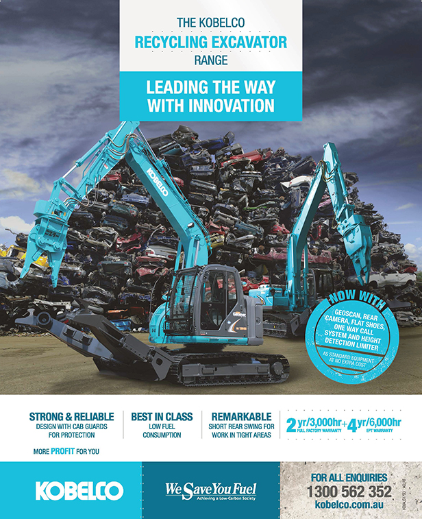 Image Kobelco Recycling Excavator Range 1 - Kobelco Excavators
