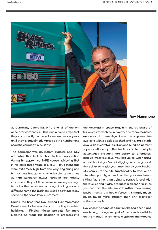 Image Mammone Developments Ecstatic With Their Kobelco Ed160 2 - Kobelco Excavators