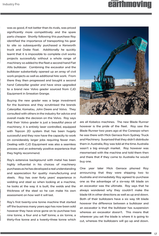 Image Mammone Developments Ecstatic With Their Kobelco Ed160 3 - Kobelco Excavators