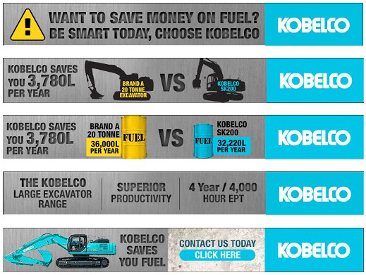 Kobelco Saves You Fuel! 2 Image Kobelco Saves You Fuel! 2 - Kobelco Excavators