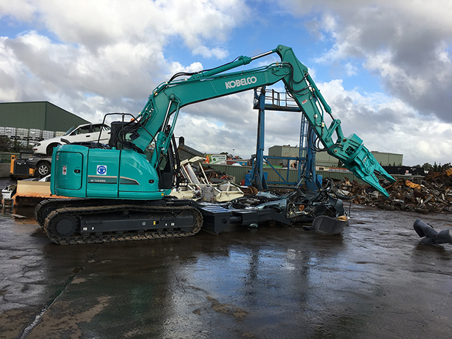 Image Kobelco Delivery Of Recycling Excavator 4 - Kobelco Excavators