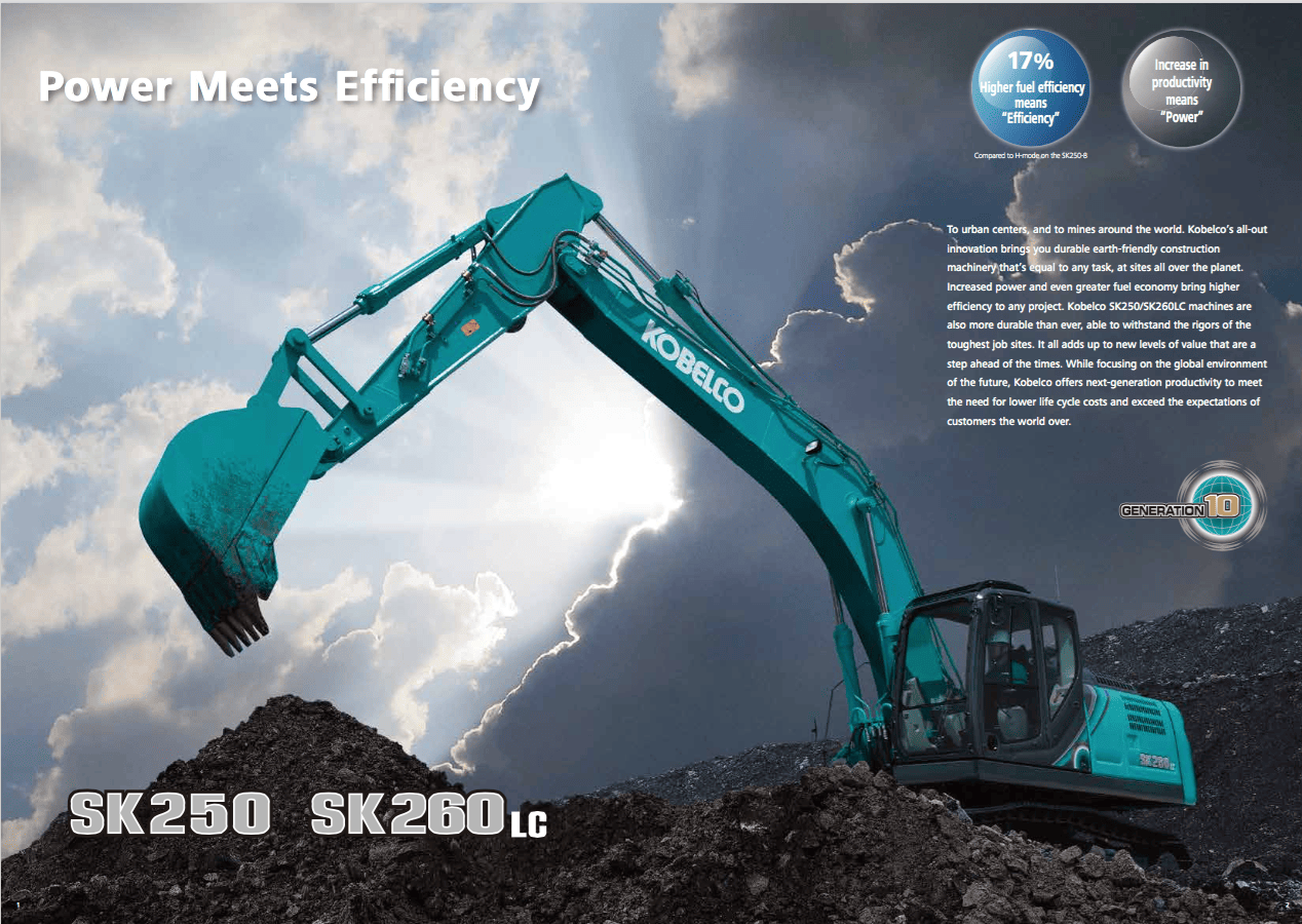 Image New Sk250-10 And Sk260Lc-10 2 - Kobelco Excavators