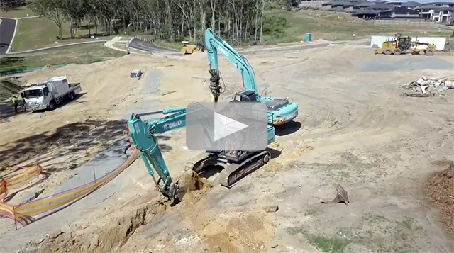 Image Dexcon Civil Drone Video 2 - Kobelco Excavators