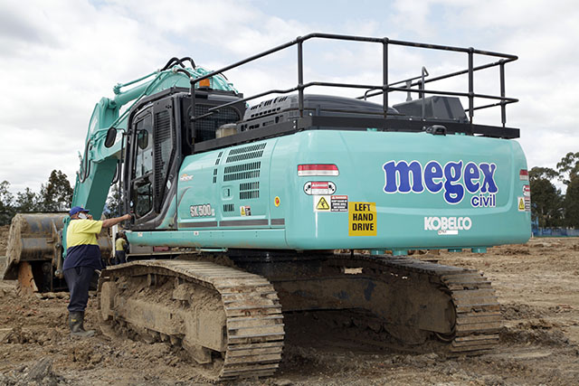 Image Photoshoot With Megex And Their Kobelco 5 - Kobelco Excavators
