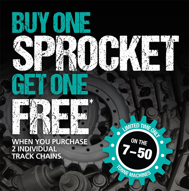 Image Kobelco Buy One Get One Free Sprocket Promo 1 - Kobelco Excavators