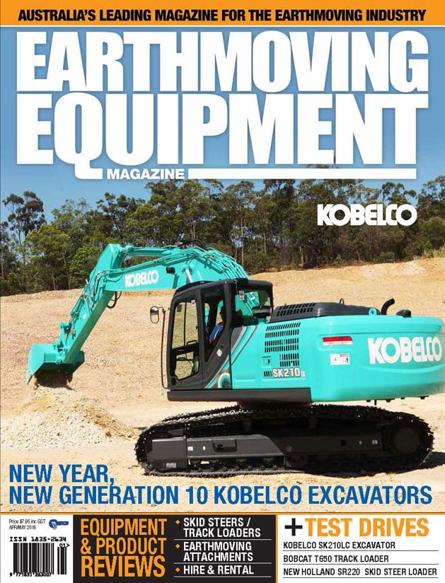 Image Kobelco In Earthmoving Equipment Review Magazine 1 - Kobelco Excavators