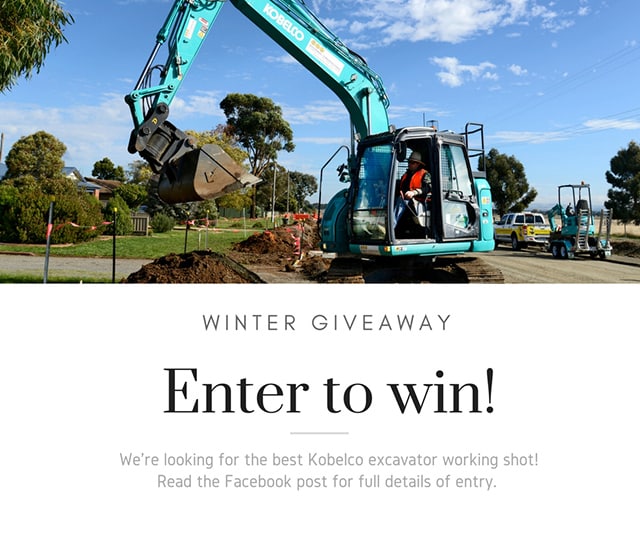 Image Kobelco Winter Giveaway Time! 1 - Kobelco Excavators