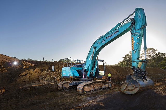 Image Right Place, Right Time For Wrightway 1 - Kobelco Excavators