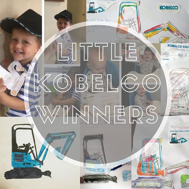 Image Winners Of The Kobelco Kids Colouring Comp 1 - Kobelco Excavators