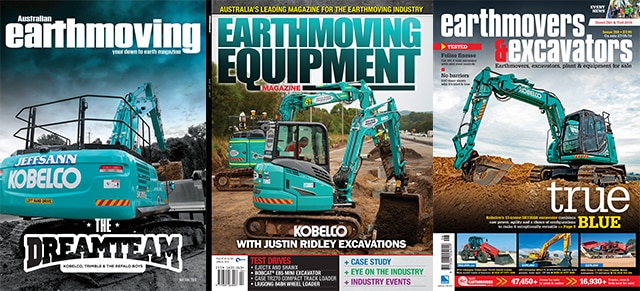 Image Kobelco On The Front Cover! 1 - Kobelco Excavators