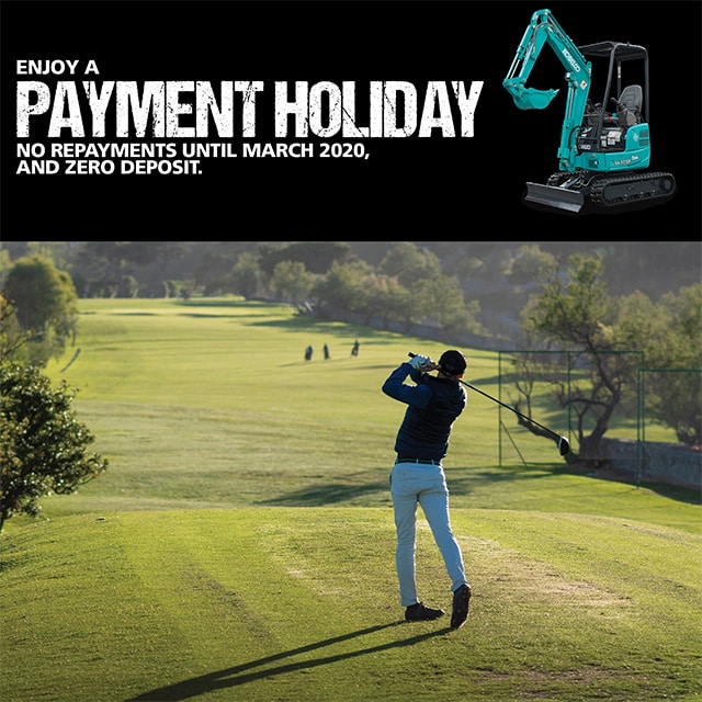 Image Time Is Running Out To Take Advantage Of A Payment Holiday! 1 - Kobelco Excavators