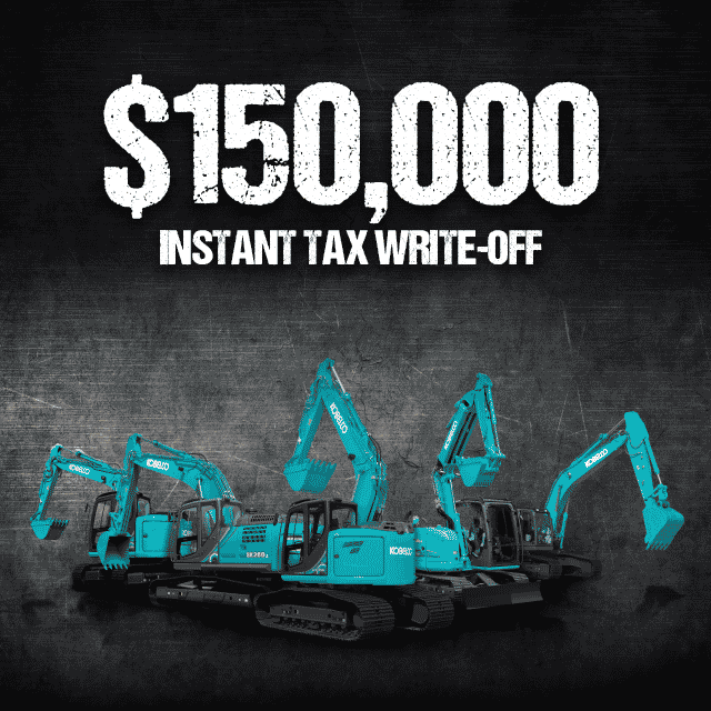 Image Take Advantage Of The Government- New Instant Tax Write-Off Incentive! 1 - Kobelco Excavators