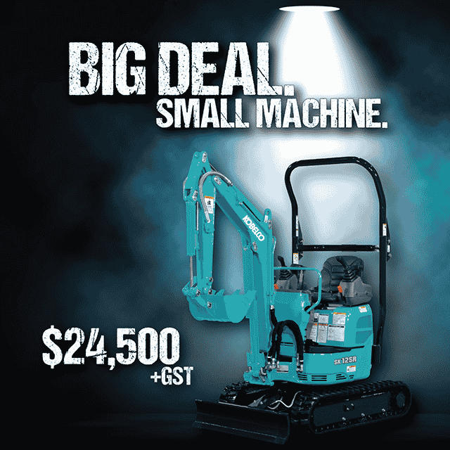 Image Only $24,500 + Gst 1 - Kobelco Excavators