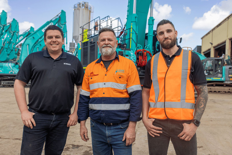 Kobelco Customer With Local Dealer